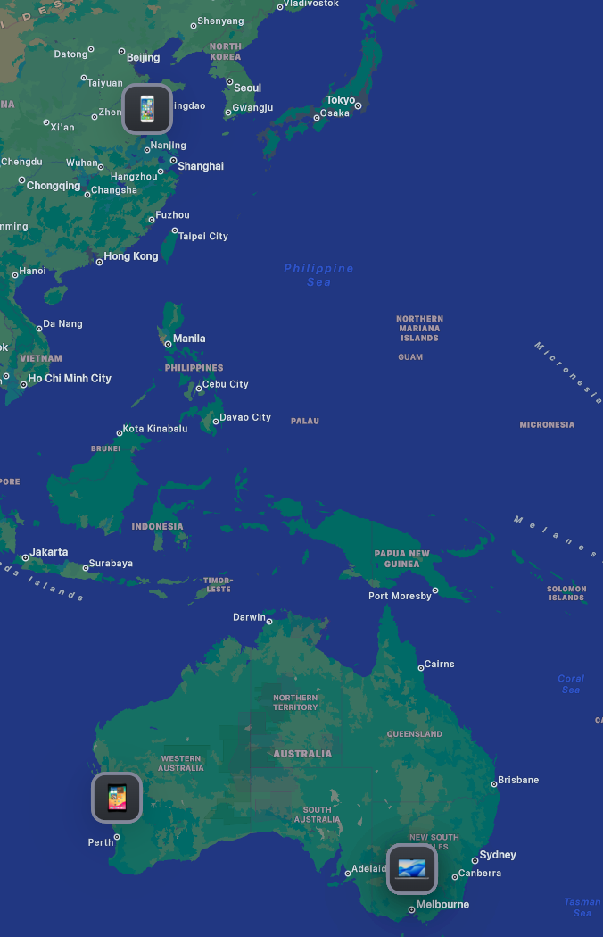 Three Cities — Nanjing, Perth, Melbourne