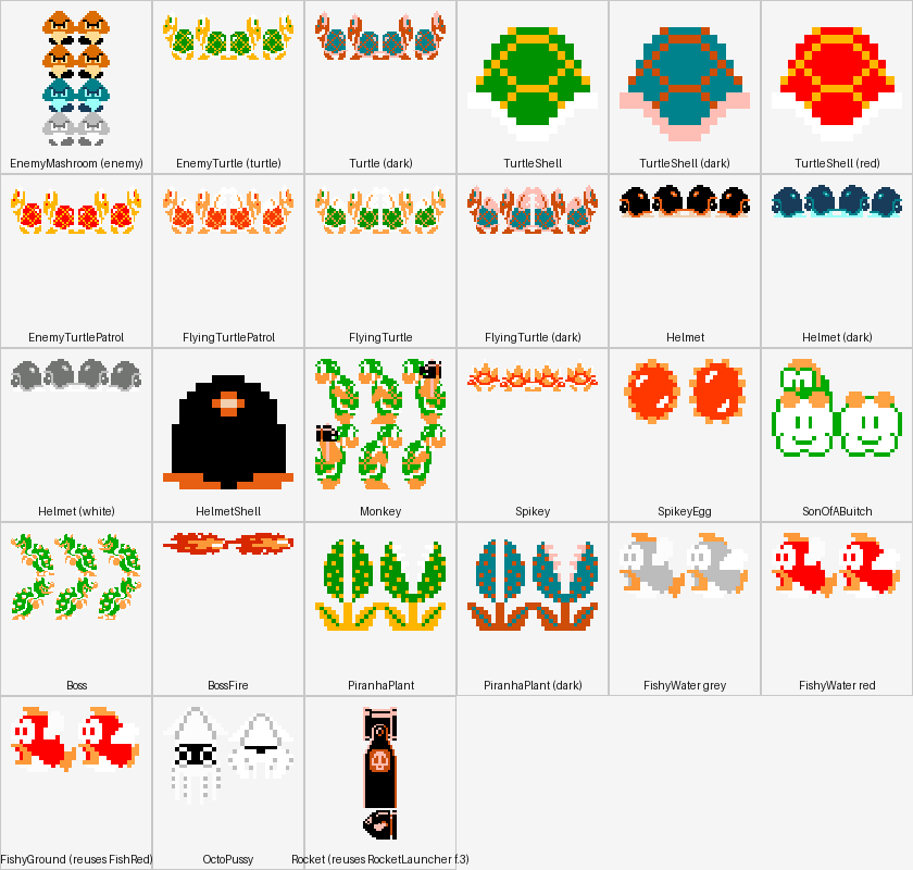 Field guide to the Mario port's enemy roster